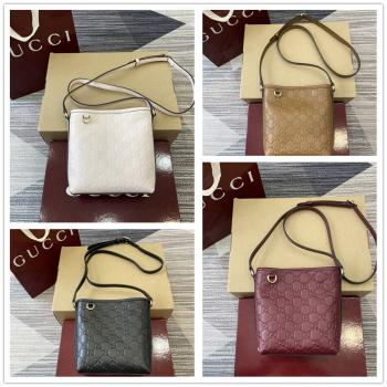 gucci女包古驰 847090 GG Emblem系列纤薄水桶包