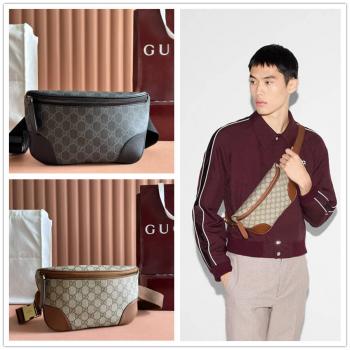 gucci中文官网古驰 821162 GG Emblem系列中号腰包
