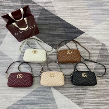 gucci包多少钱古驰 855273 GG Marmont系列小号相机包