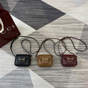 gucci包包古驰 851620 Horsebit 1955 Aura系列迷你肩背包