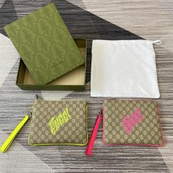 gucci香港官网古驰 838753 GG 饰印花小号手拿包