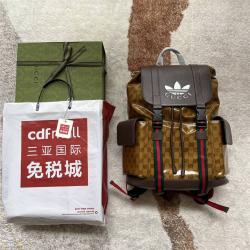 古驰男包 495563 adidas x Gucci联名系列背包双肩包
