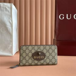 gucci价格古驰 476422 Neo Vintage GG Supreme 虎头拉链钱包