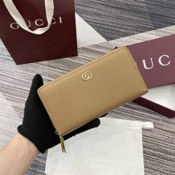 gucci中国古驰 456117 GG Marmont系列双色拉链钱包