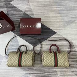 gucci香港官网古驰 836824 Ophidia系列大号波士顿包枕头包