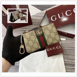 gucci美国官网古驰 838466 Ophidia系列拉链钥匙包