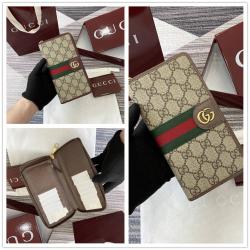 gucci官网中文版古驰 838619 Ophidia系列全拉链式钱包