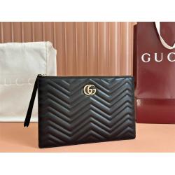 gucci官方网站古驰 813347 GG Marmont 绗缝手拿包