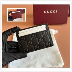 gucci美国官网古驰 847204 GG Emblem系列卡片夹卡包