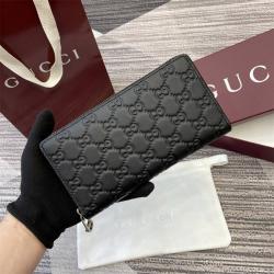 gucci中国官网古驰 860868 GG Emblem系列全拉链钱包