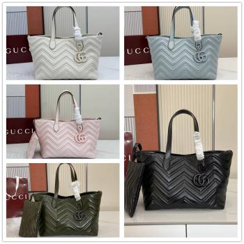gucci旗舰店古驰 855279 GG Marmont系列中号托特包购物袋