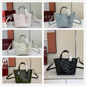 gucci中文官网古驰 855391 GG Marmont系列小号托特包购物袋