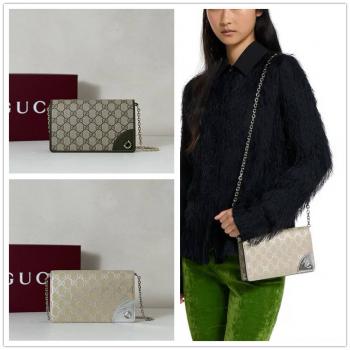 gucci官网中文版古驰 853716 GG Emblem系列链条包