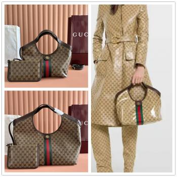 GUCCI古驰 860845/853971 Giglio系列小号/大号托特包（水晶涂层）