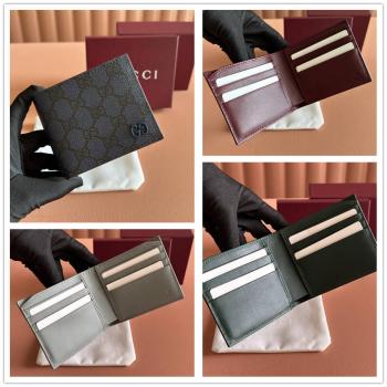 gucci美国官网古驰 768243 深绿色内饰GG双折钱包
