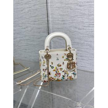 dior中国官网迪奥Lady最新限量刺绣花卉珠子戴妃包