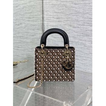 迪奥中国官网DIOR Lady最新圣诞限量版刺绣独角兽三格戴妃包