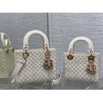 迪奥官网店DIOR Lady最新限量版重工珠子戴妃包