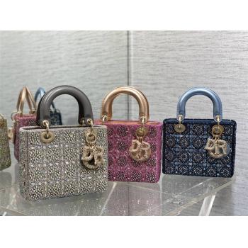迪奥包包DIOR Lady最新限量版重工珠子四格戴妃包