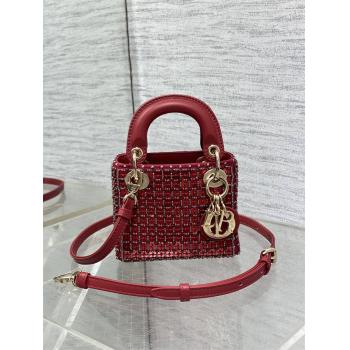dior美国官网迪奥Lady最新限量手工珠子micro系列戴妃包