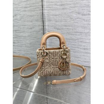 dior法国官网迪奥Lady最新手工珠子micro系列戴妃包