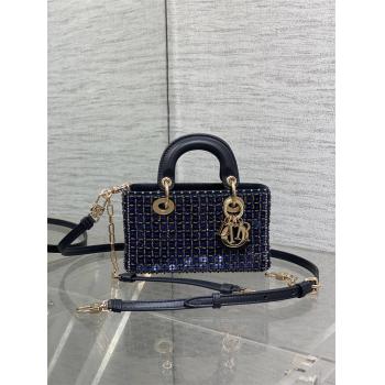 dior香港官网迪奥Lady D-Joy 超迷你（重工珠子横版戴妃包）