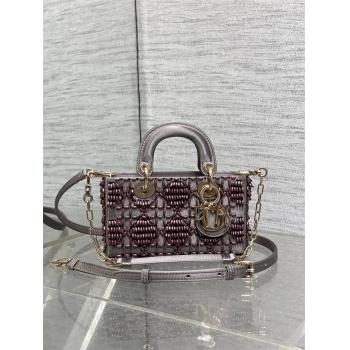 dior美国官网迪奥Lady D-Joy 超迷你（限量版珠子横版戴妃包）