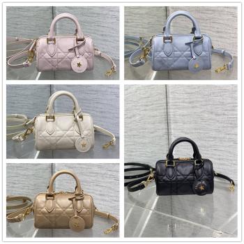 dior包包官网价格迪奥Groove 17 迷你波士顿枕头包