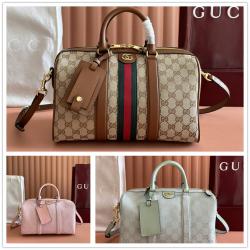 gucci女包古驰 857595 Ophidia系列中号波士顿包枕头包