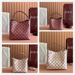 gucci价格古驰 815118/815103 GG Emblem系列小号/中号水桶包