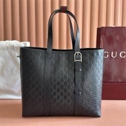 gucci中文官网古驰 850218 GG Emblem系列大号托特包