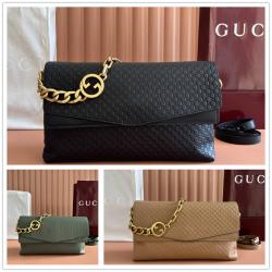 gucci香港官网古驰 857362 GG 饰链条大号肩背包