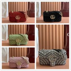 gucci包包古驰 837280 GG Marmont系列小号肩背包（水晶钻）