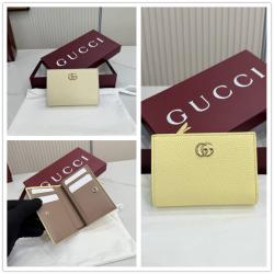 gucci旗舰店古驰 772328 GG Marmont系列双色小号钱包