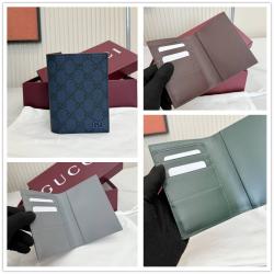gucci官方网站古驰 795229 饰深绿色内饰GG护照夹