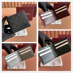 gucci美国官网古驰 768243 深绿色内饰GG双折钱包