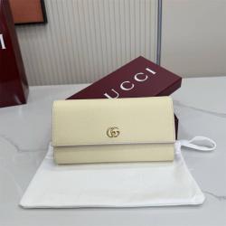 gucci价格古驰 456116 GG Marmont系列双色长款钱包（新色）