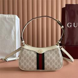 gucci香港官网古驰 841341 Ophidia系列小号肩背包（燕麦色）