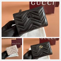 gucci香港官网古驰 773427 GG Marmont系列钱包
