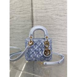 迪奥包包官网价格DIOR Lady限量手工珠子micro系列戴妃包