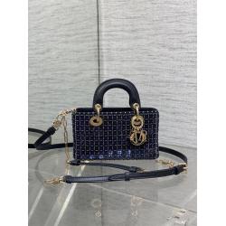 dior香港官网迪奥Lady D-Joy 超迷你（重工珠子横版戴妃包）