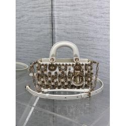 dior包包迪奥Lady D-Joy 小号（限量版重工珠子横版戴妃包）