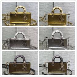 dior官方网迪奥Lady D-Joy 超迷你/小号蛇皮横版戴妃包