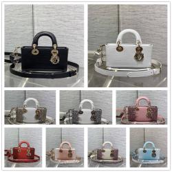 dior官网包迪奥Lady D-Joy 小号蜥蜴纹横版戴妃包