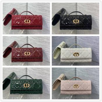 迪奥dior官网 S5221 Miss Caro Top Handle 手拿包（漆皮）