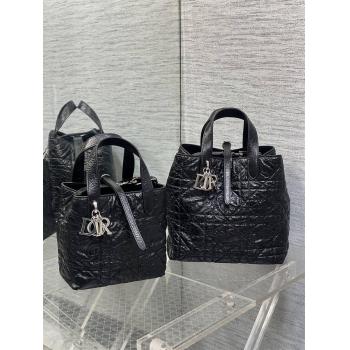DIOR迪奥M2835/M2836 Toujours 小号/中号竖版菜篮子手提包（油蜡皮）