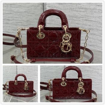 dior官网包迪奥 S0910/M0613/M0540 Lady D-Joy 横版漆皮戴妃包
