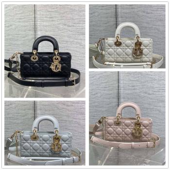dior正品查询迪奥 M0613 Lady D-Joy 小号横版戴妃包（钻扣）
