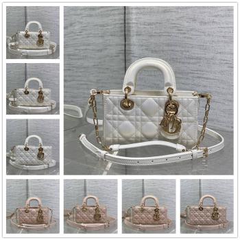 DIOR迪奥 S0910/M0636/M0613/M0540 Lady D-Joy 横版戴妃包（珠光）