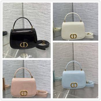 DIOR迪奥女包M9371 30 Montaigne Avenue系列中号手提包（漆皮）